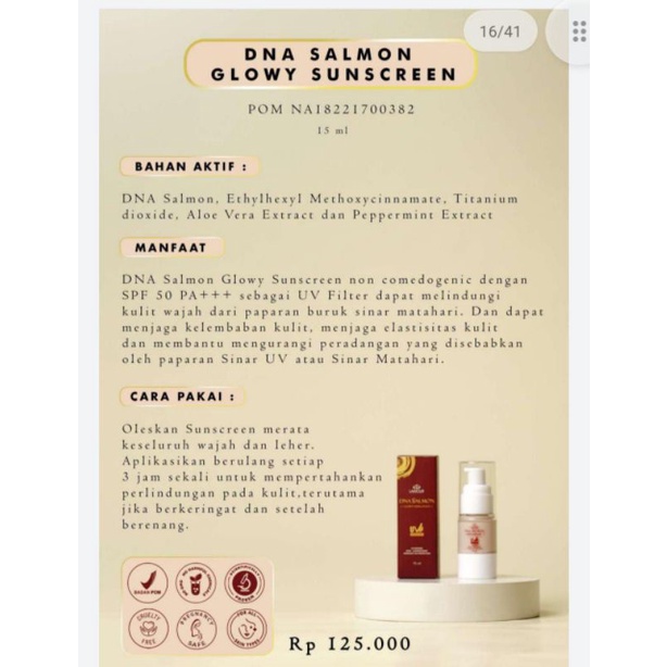 Sunscreen DNA Salmon || Lamour