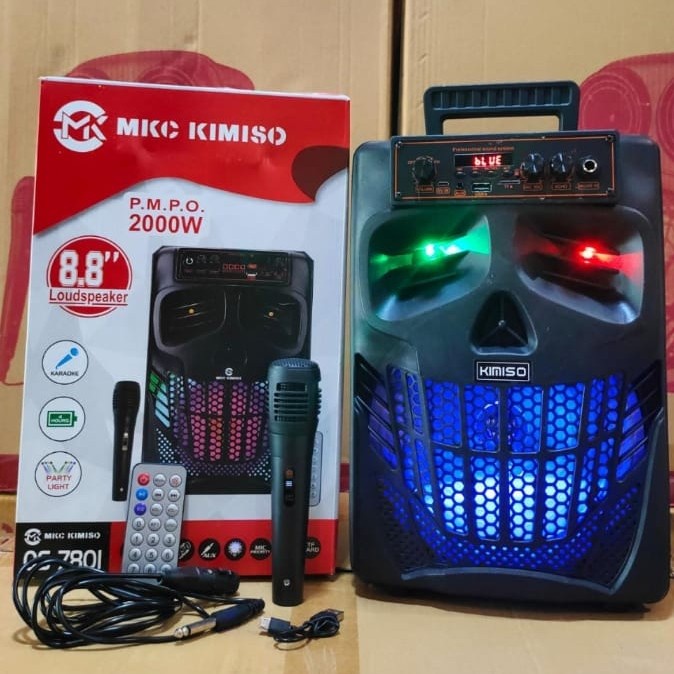 $+$+$+$+] Speaker Bluetooth 8 inch Kimiso 7801 yang MIC wireless