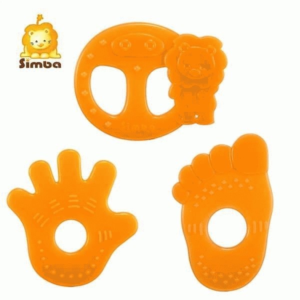 TEETHER SILICONE ORANGE// SIMBA ORANGE SILICONE TEETHER P-1631-A
