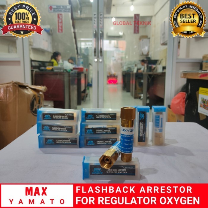 FLASHBACK ARRESTOR OXYGEN FOR REGULATOR MAX YAMATO/ FLASH BACK OKSIGEN