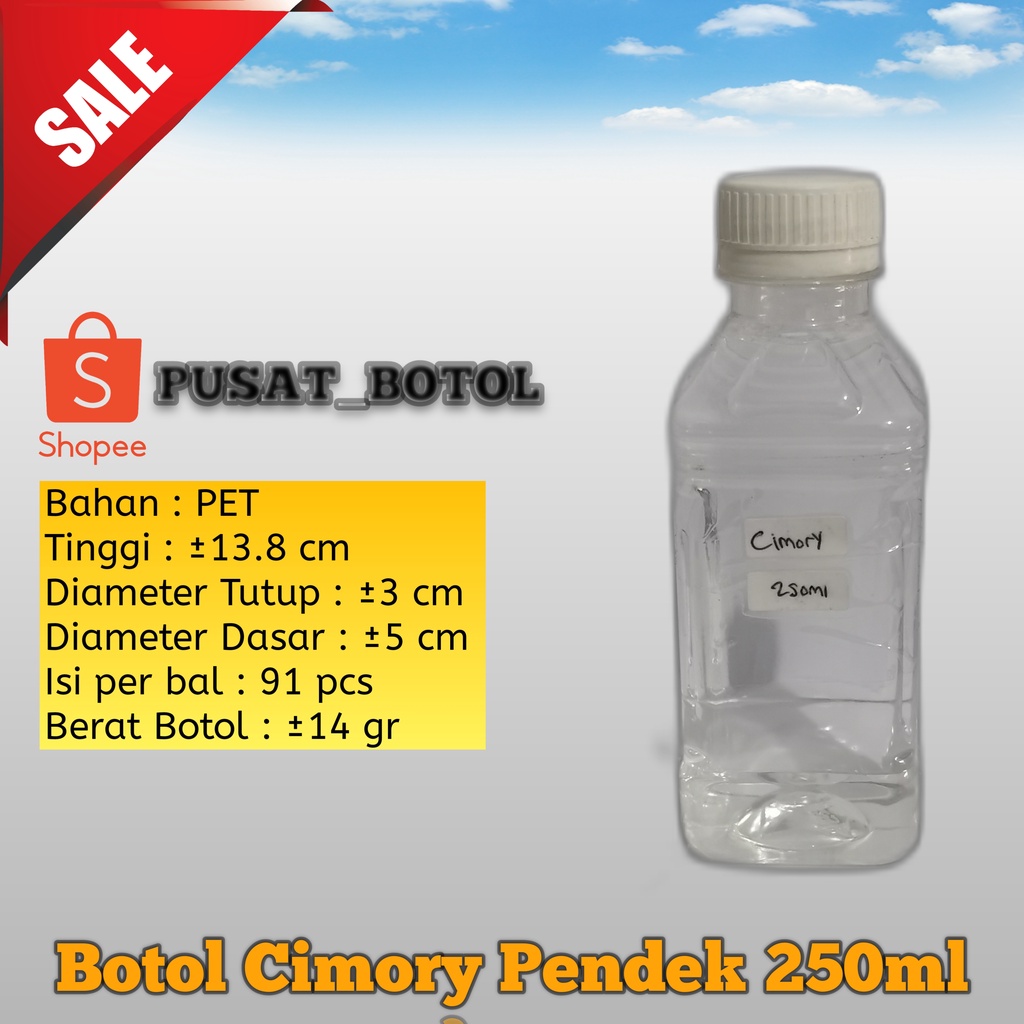 BOTOL PLASTIK 250 ML / BOTOL CIMORY