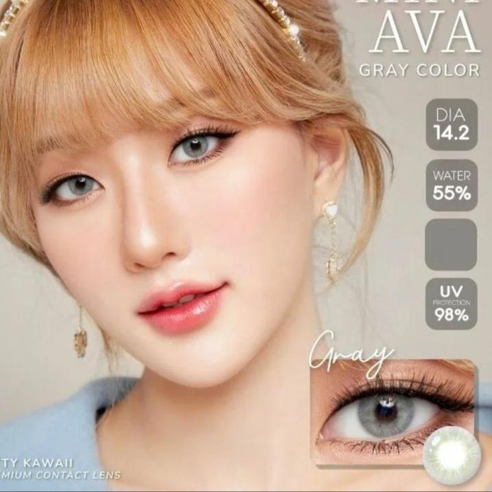♡ SOFTLENS MINI AVA GREY/ABU. NORMAL MINUS(s.d -10.00) ✹