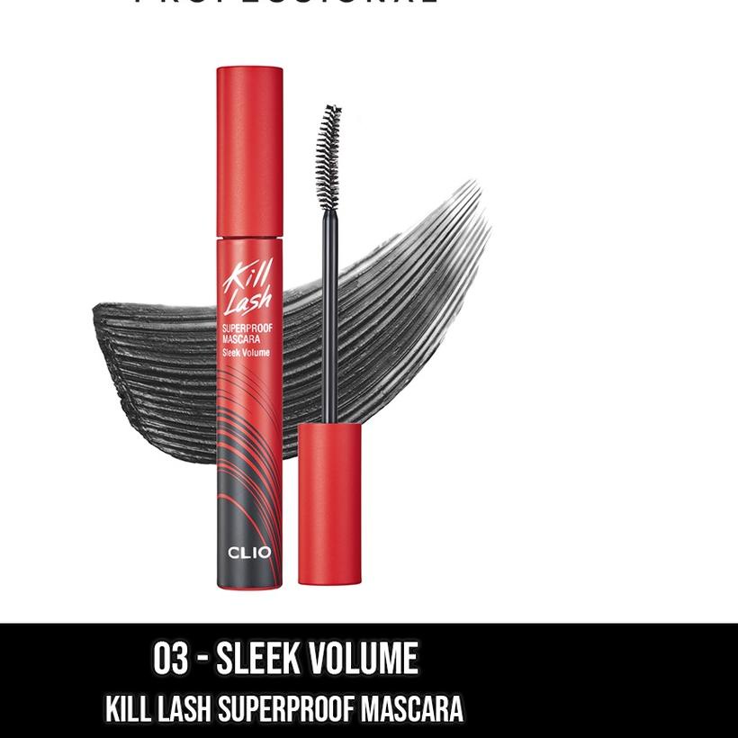 ♘ CLIO Kill Lash Superproof Mascara 03 Sleek Volume ➵