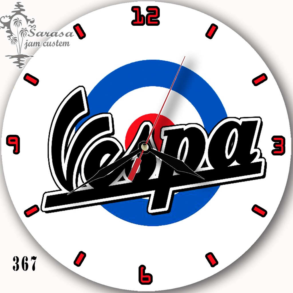 JAM DINDING CUSTOM LOGO VESPA 367