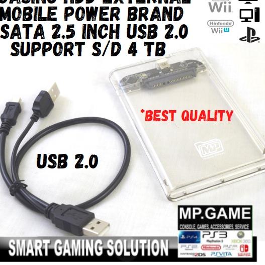 ➶ Casing HDD External Transparan 2.5 inch USB 2 Case Hardisk ♚