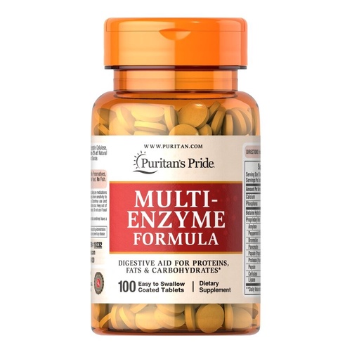Puritan Pride Super Strength Multi Enzyme, 60 Caplets
