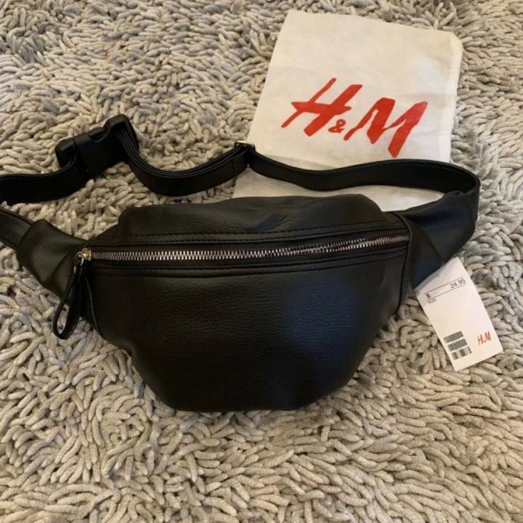 Stok Terbatas Waistbag H&M Basic Kulit Full Tag