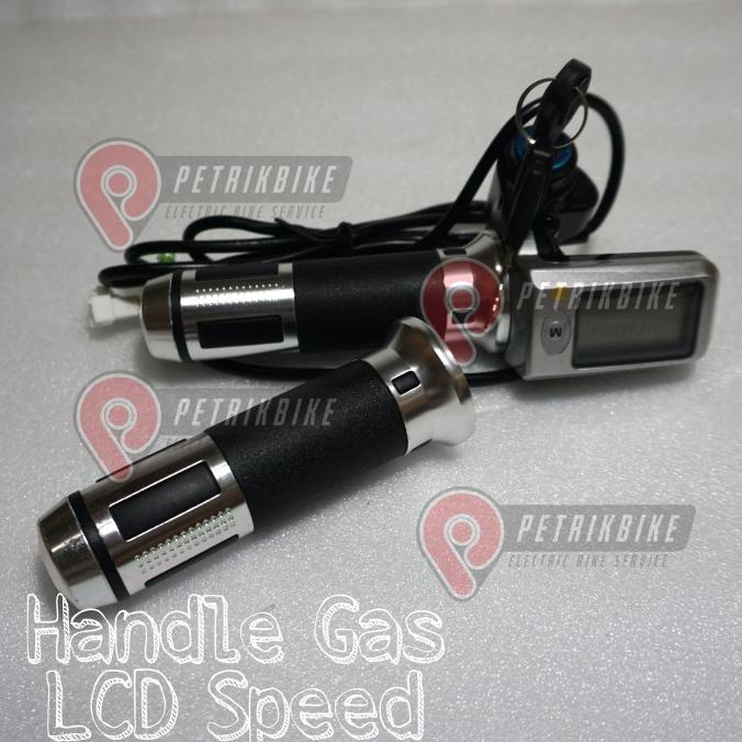 Handle Gas Lcd Speed Sepeda Listrik