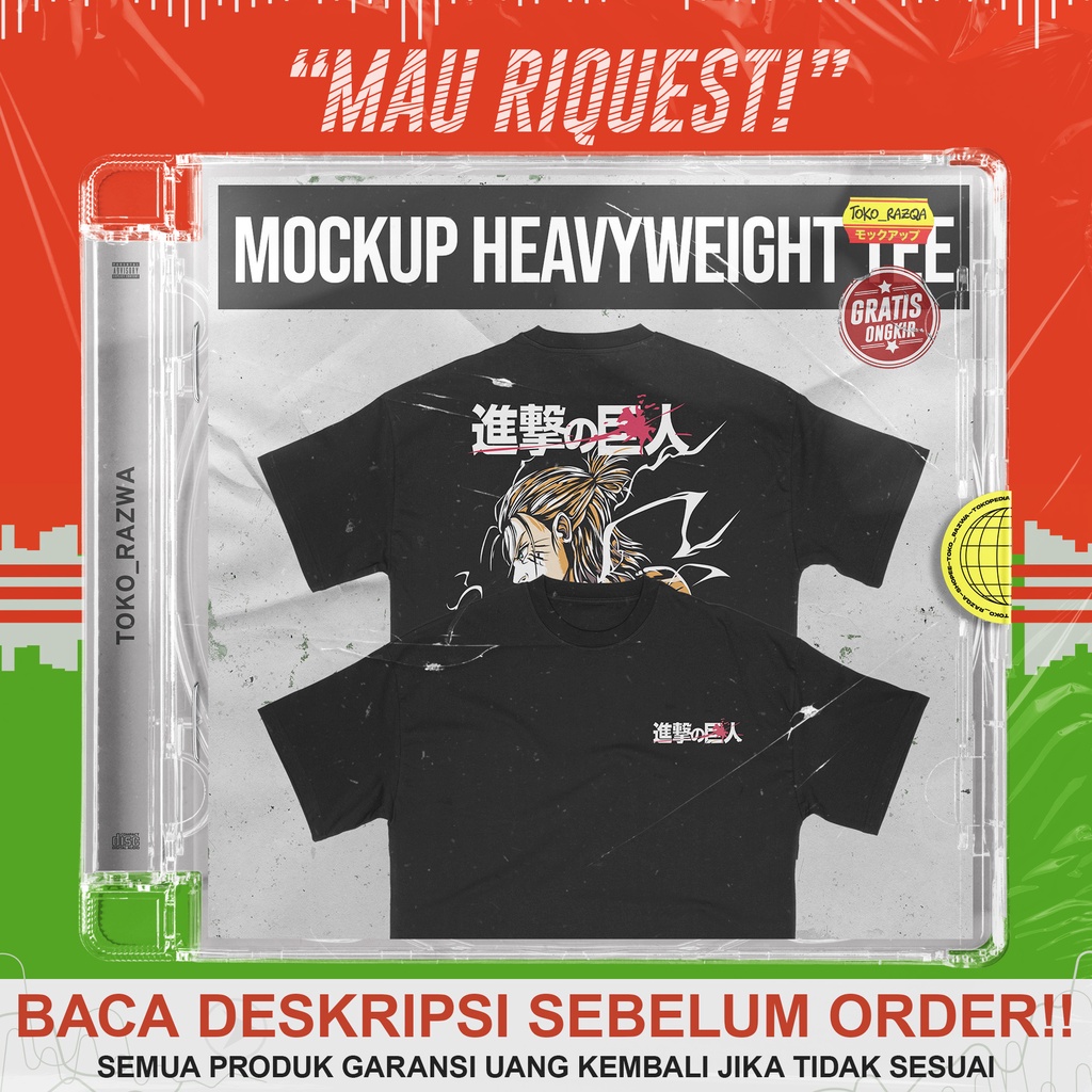 110223 - Mockup Heavyweight Tee - Front back