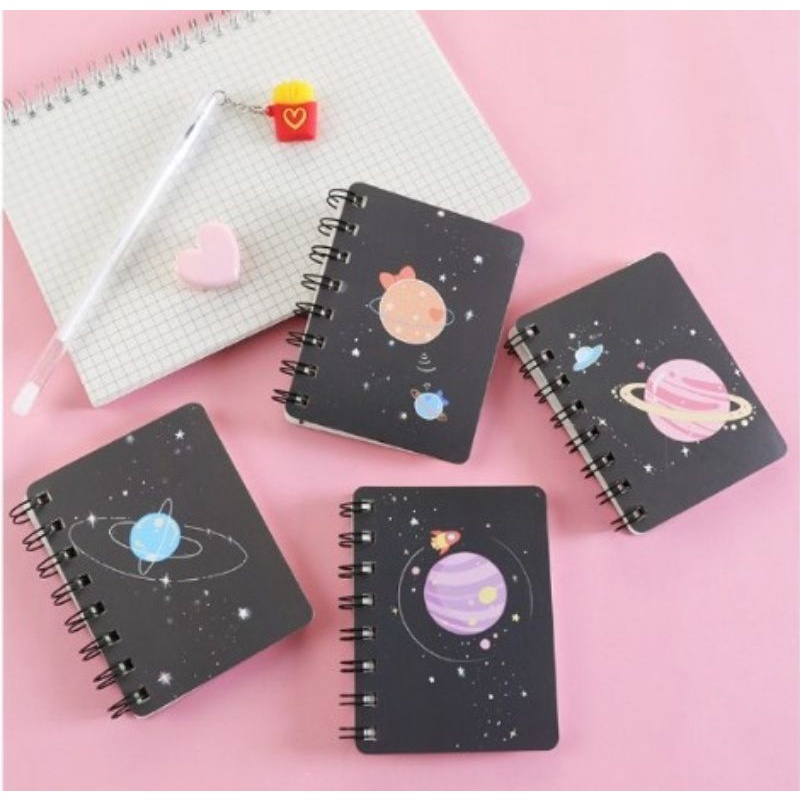 notebook motif galaxy