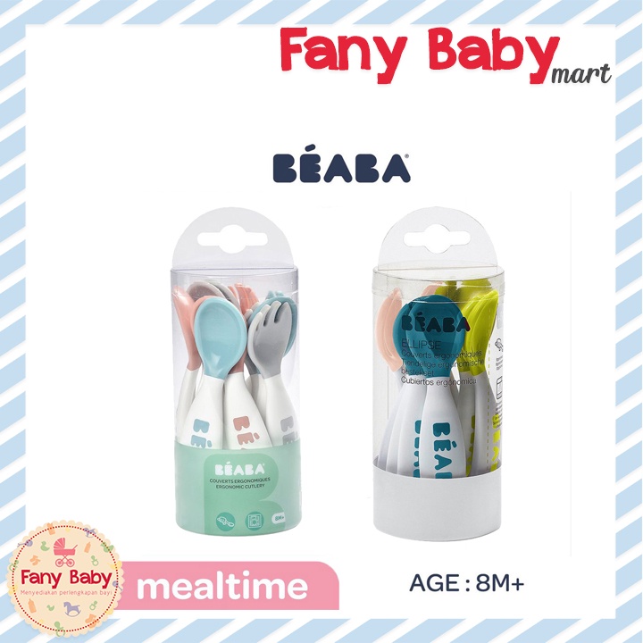 BEABA SET 6 SPOON 4 FORK ASSORTED
