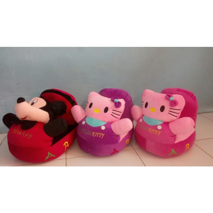 ✨ BISA COD ✨ Boneka sofa odong-odong Hello Kitty Ungu