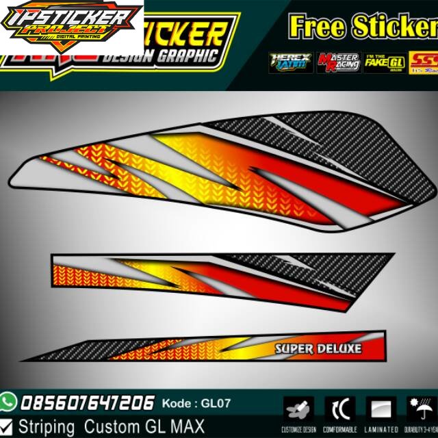 Striping variasi GL kode GL07
