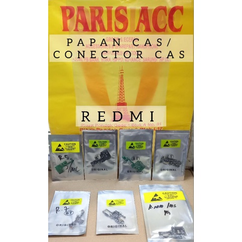 PAPAN CAS / CONECTOR CAS REDMI 5/5plus/6/6A/Mi6x/A2/7/Note7/Note10/Note10s