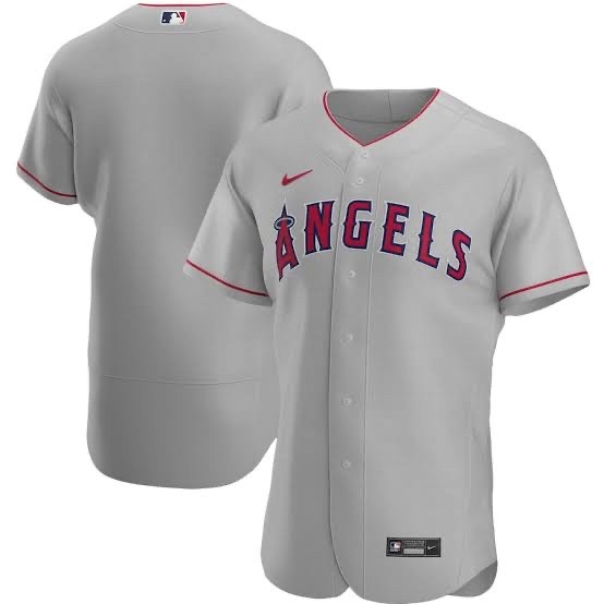 Bisa COD Jersey baseball angels grey Original Asli