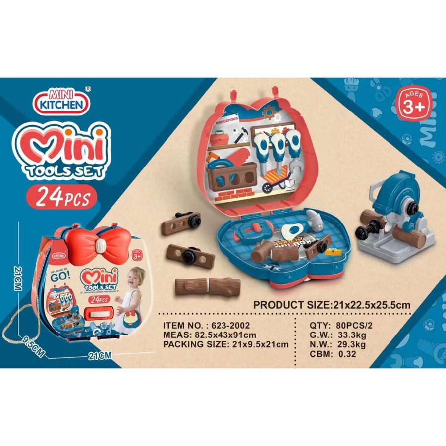 Mainan Tas Koper Mini Tools Set 24 pcs 623-2002