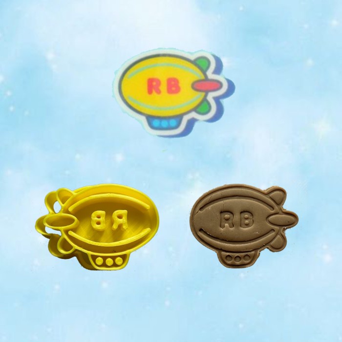 %$%$%$%$] Cetakan 3d cookie cutter stamp runabouts zeppelin