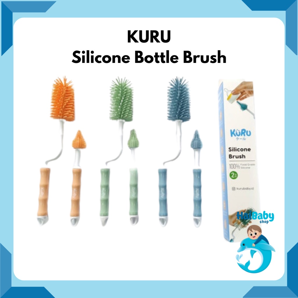 Kuru Silicone Brush Set - Sikat Botol Dot Silikon