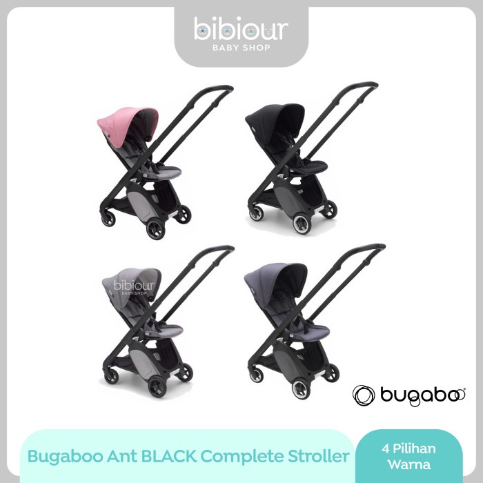 Terlaris Bugaboo Ant Black Complete Stroller
