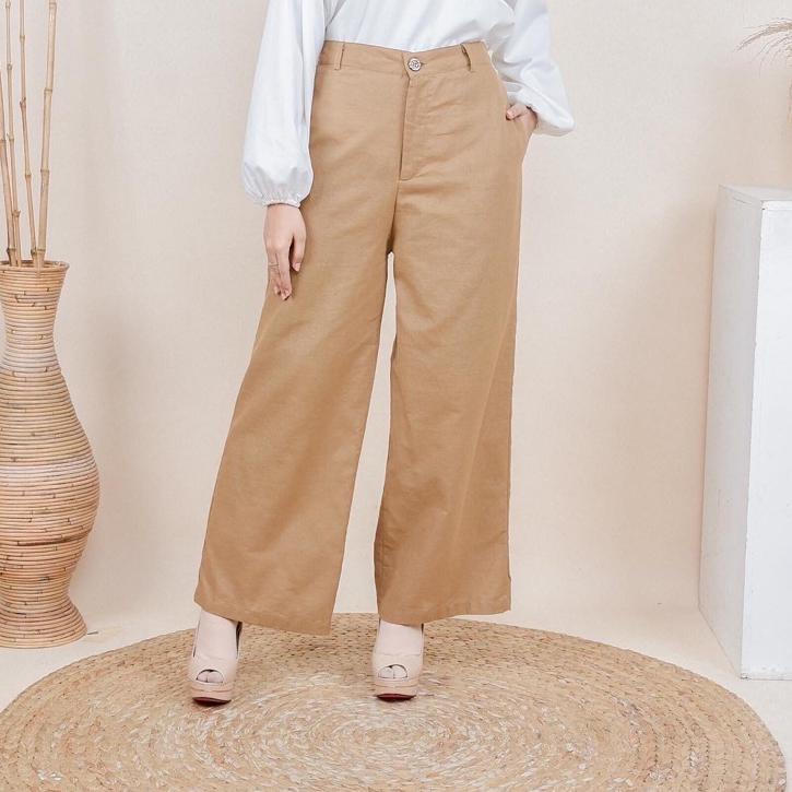➯ Alberta Pants Kulot Linen ✻