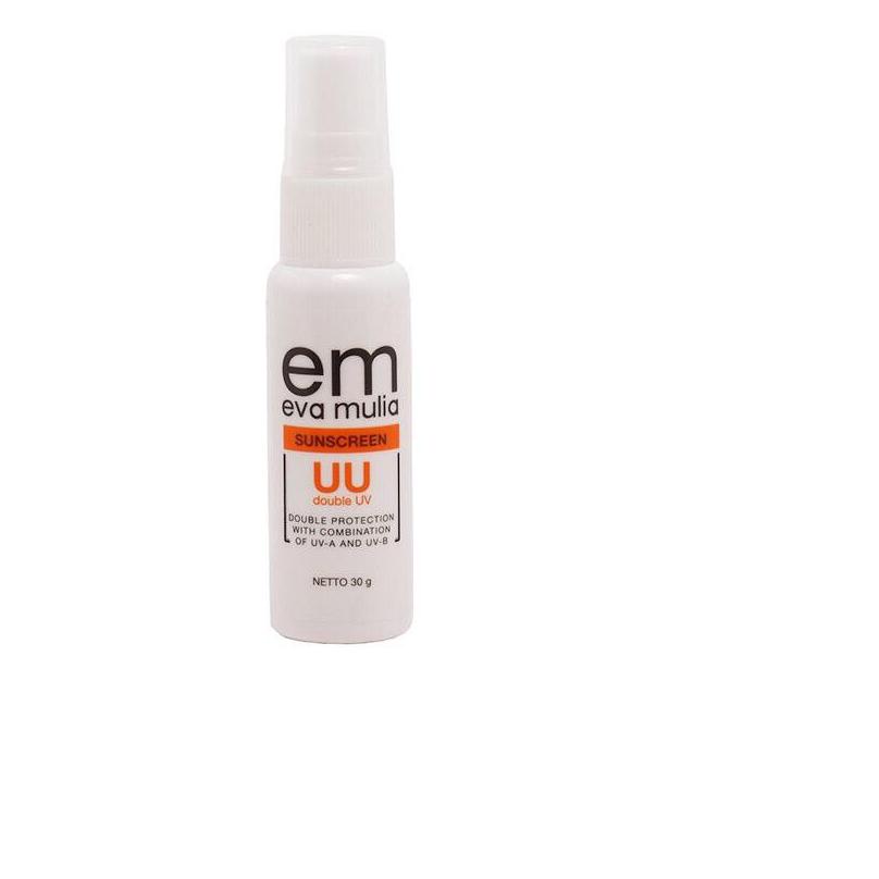 ❄ SUNSCREEN DOUBLE UV UU 30gr EVA MULIA ♘
