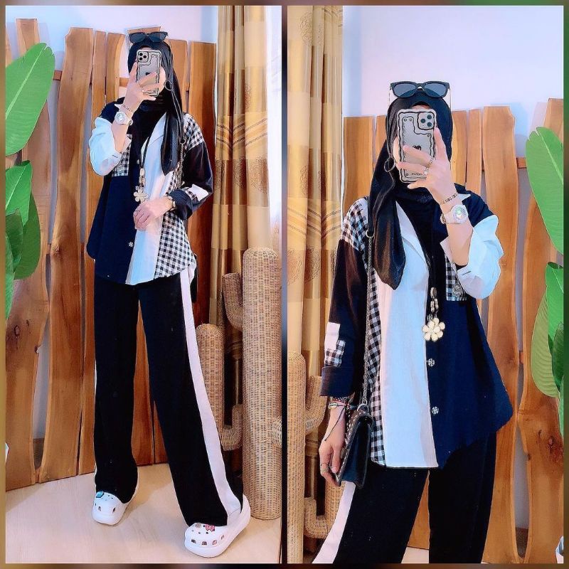 V2 KEMEJA MONO COMBI HIGH QUALITY