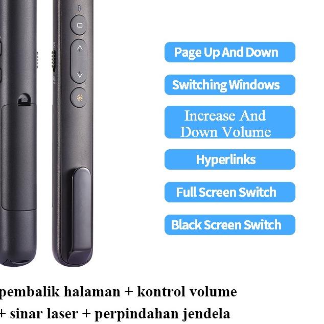 ☎ Pointer Laser Pointer Presenter Wireless USB Rechargeable Laser Remote Control 50M USB Pen Laser Presentasi PPT Sinar Merah ▲