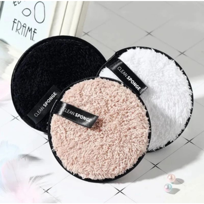 Clean Sponge - Reusable Makeup Remover Microfiber Cloth Pads