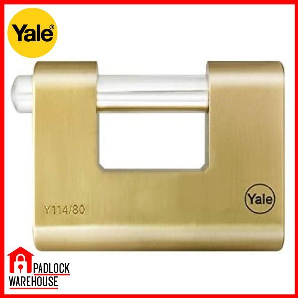 YALE Y114/80/118/1 Rectangular Padlock Gembok Panser 80mm