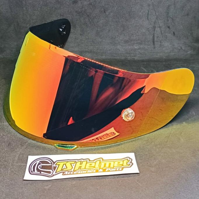 Visor kaca Flat Ink Clmax Cl max Dark Smoke Silver Blue
