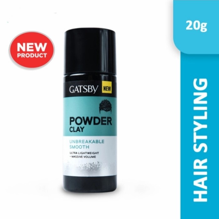 ✿ BISA COD✿ GATSBY Powder Clay Unbreakable Smooth 20gr