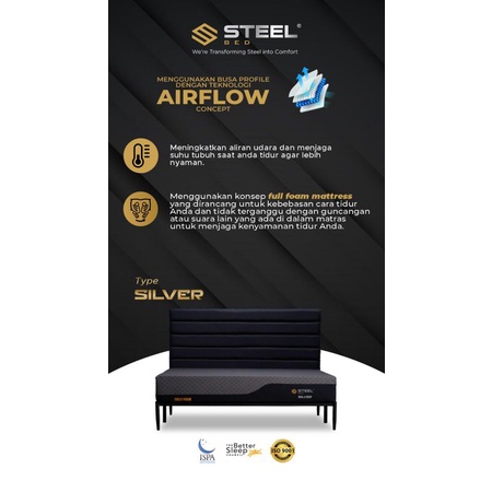 Matras Steel Foam type Silver