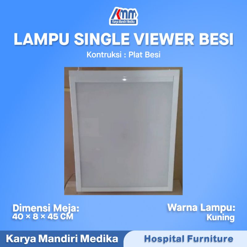 Xray Viewer Single Besi / Lampu Baca Rontgen