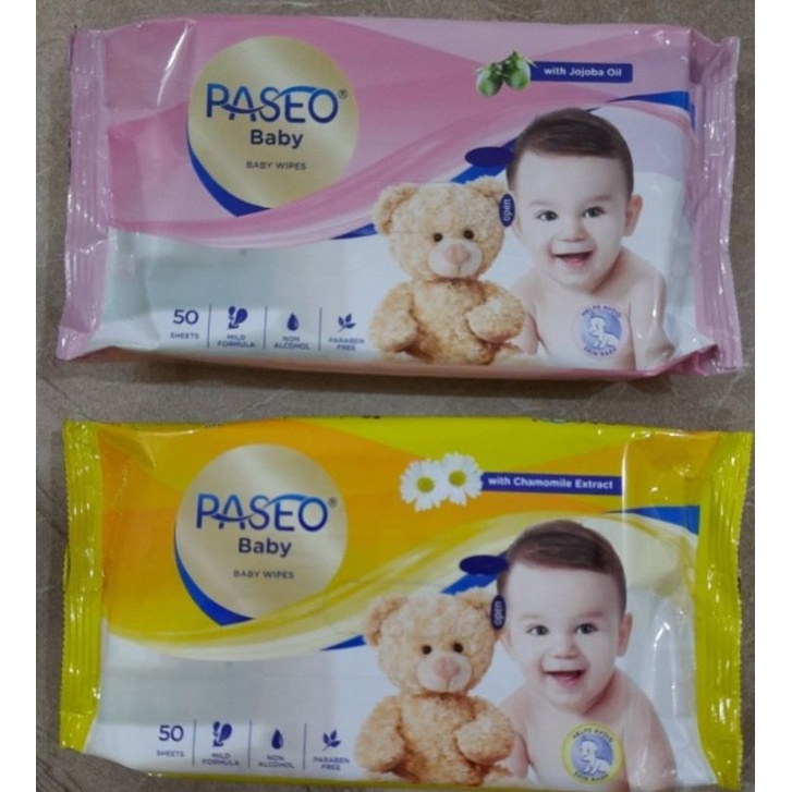 Tissue PASEO baby wipes 50sheets