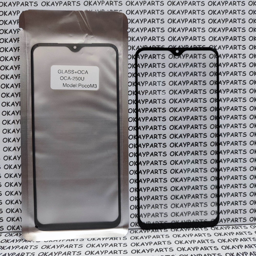 Kaca Lcd + Lem Oca Pocophone Poco M3 Penganti Touchscreen Taskrin