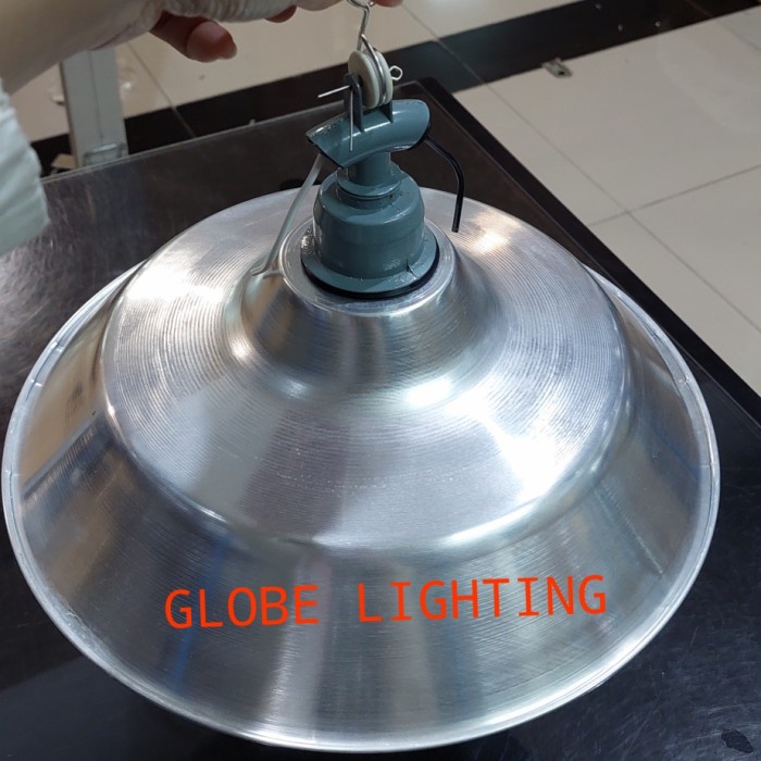 KAP LAMPU GANTUNG WD SILVER+FITTING E.27
