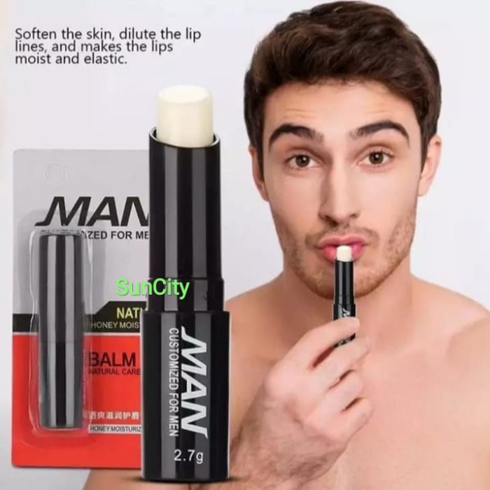 ⭐BISA COD⭐ Lip Balm For Men with Honey Moisturizing