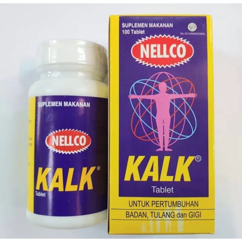 Nellco Kalk Tablet isi 100 Tablet / TK