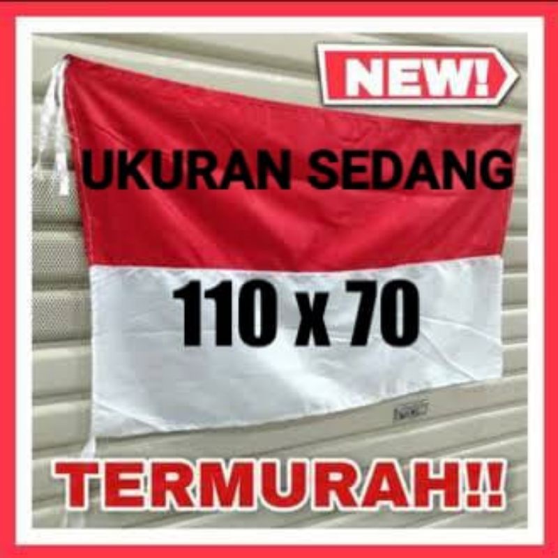 Bendera Merah Putih Medium ukuran 110*70 cm