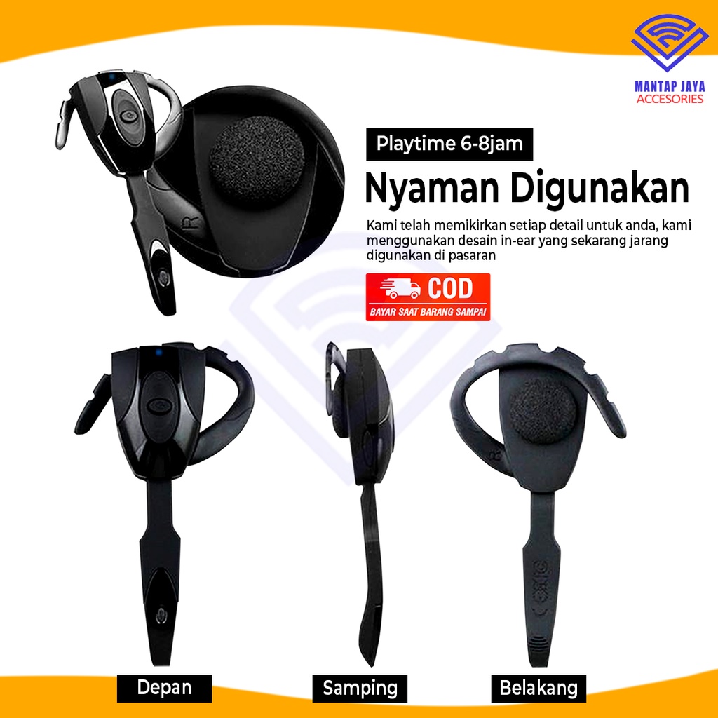 [COD] SL BLUETOOTH HEADSET EARPHONE HANDSFREE WIRELESS 5.2 GAMERS