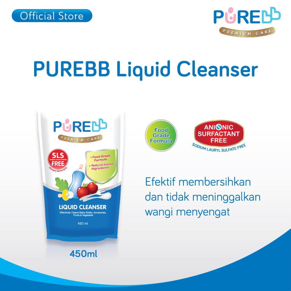 PUREBB LIQUID CLEANSER 450ml REFILL