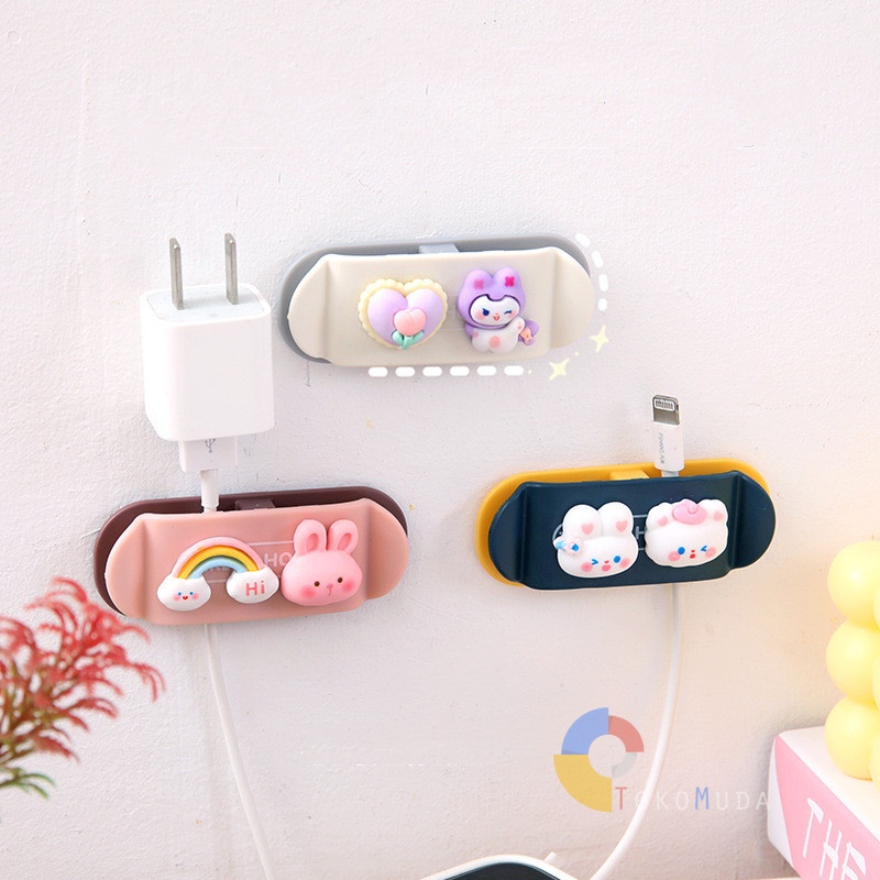 TOKOMUDA Cable Protector Creative Cable Winder Charger Cable Protector Desk  Accessories HP