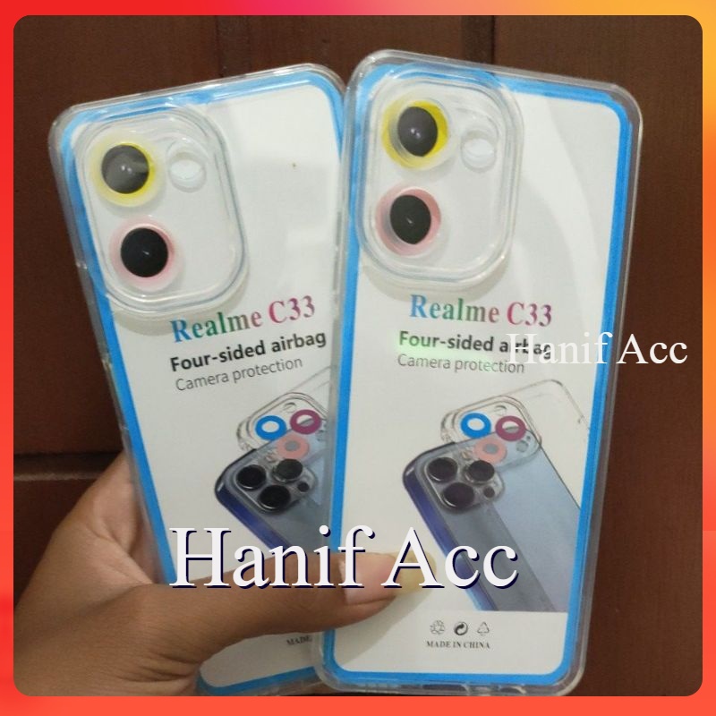 SOFTCASE BENING REALME C33 CASE TRANSPARAN PROTEC CAMERA