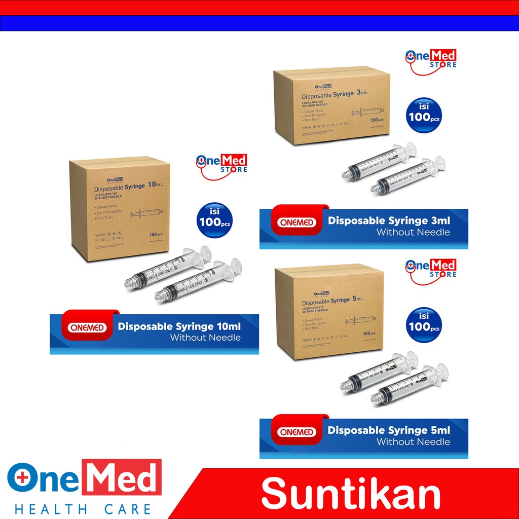 Syringe Without Needle Onemed Box