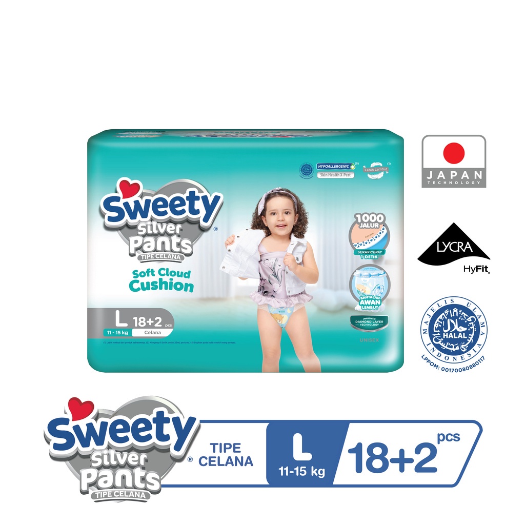 Sweety Silver Pants L 18+2s