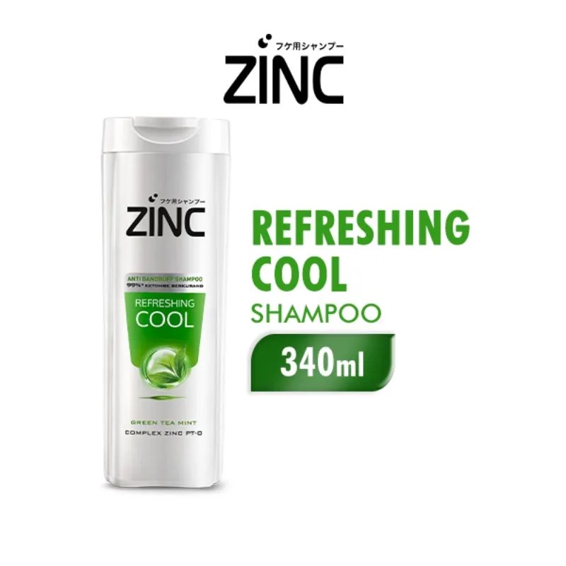 Zinc Refreshing Cool Bottle Shampoo 340mL