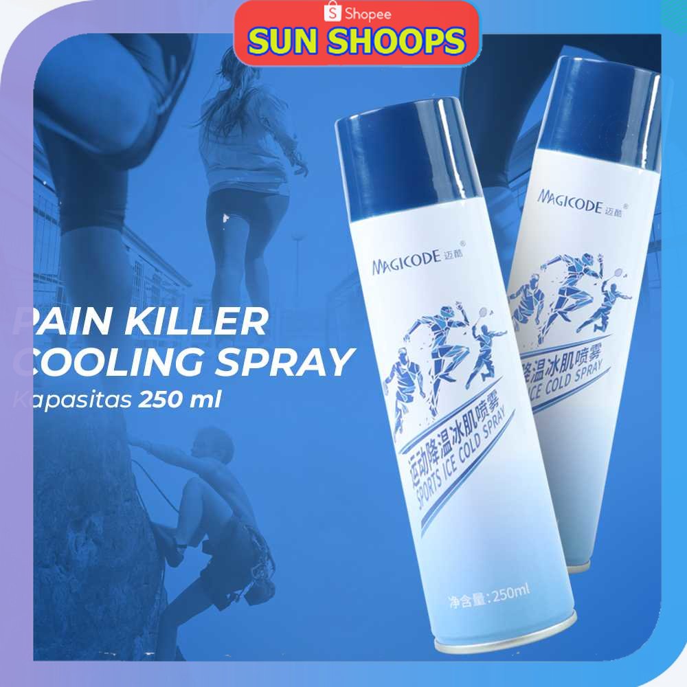 SUN SHOOPS - MAGICODE Semprotan Pereda Nyeri Pain Killer Cooling Spray 250 ml - M20CS