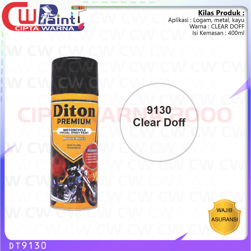 Diton Premium 9130 Clear Doff Cat Semprot - CWK