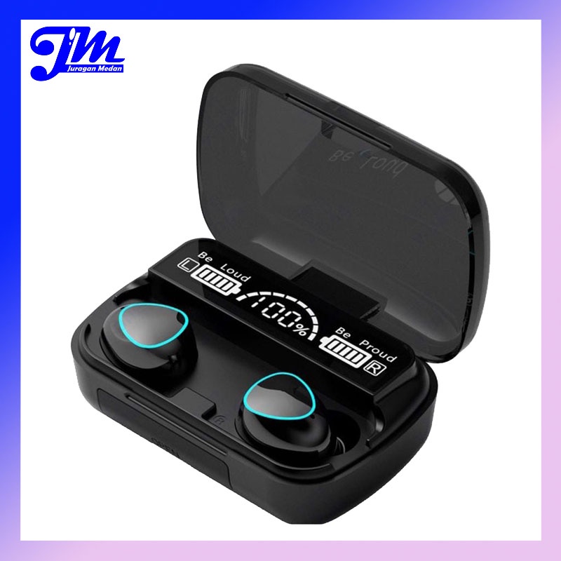 Headset Bluetooth TWS M10 Digital Indicator V5.1 BLUETOOTH Wireless mega bass
