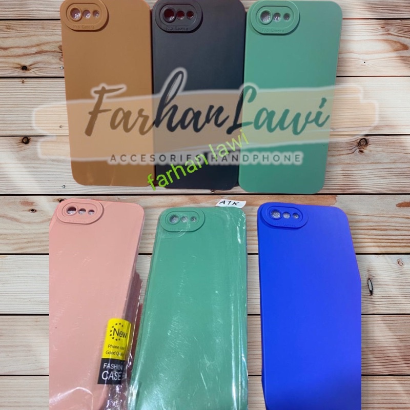 CASE / SILIKON PROCAMERA OPPO A1K / C2 SOFTCASE MACARON + PELINDUNG CAMERA